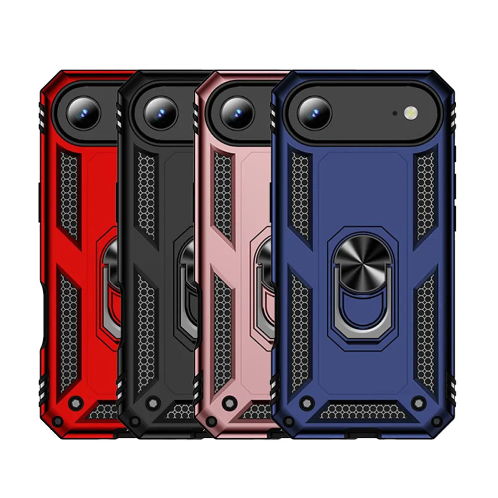 iPhone 17 Air Slim Shockproof Ring Armor Case