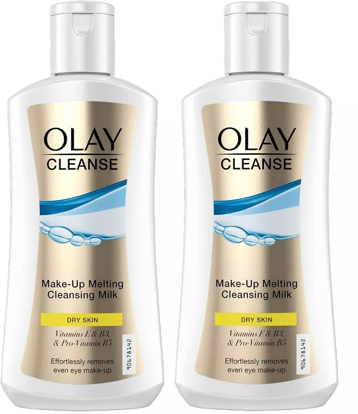 2x Olay Cleanse Make-Up Melting Cleansing Milk - Dry Skin 200ml
