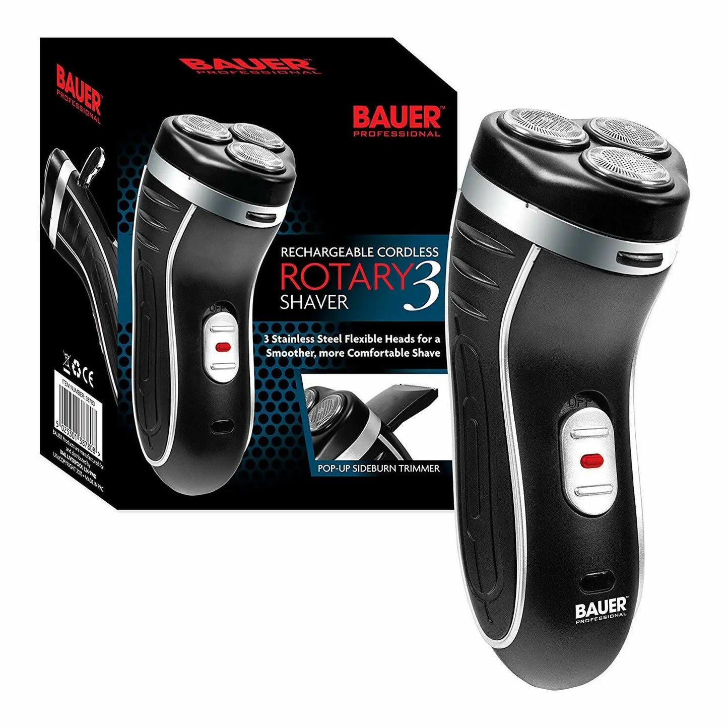BAUER 3-head Mens Shaver Smooth Action
