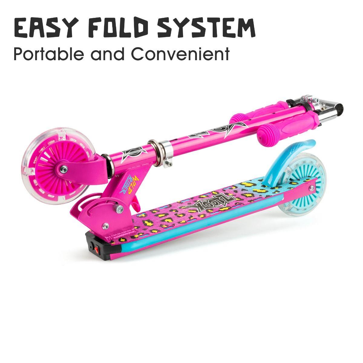 XOOTZ Wild Rider LED Scooter - Pink