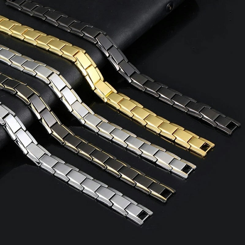 Weak Magnet Bracelet for Men and Women Jewelry Gift - Gold