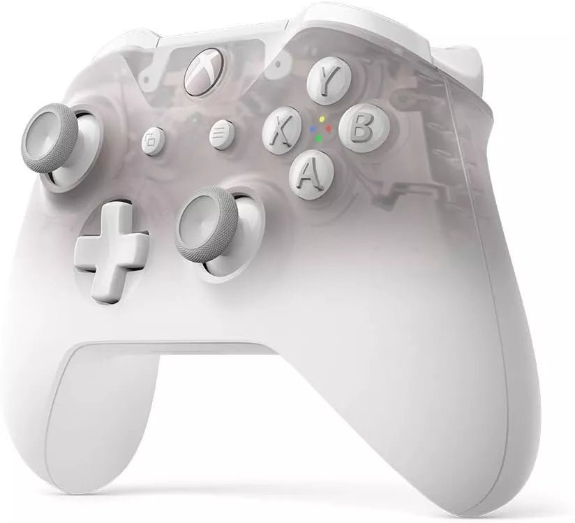 Microsoft Official Xbox One S - Wireless Controller - Phantom White (Boxed) (Xbox One/PC)