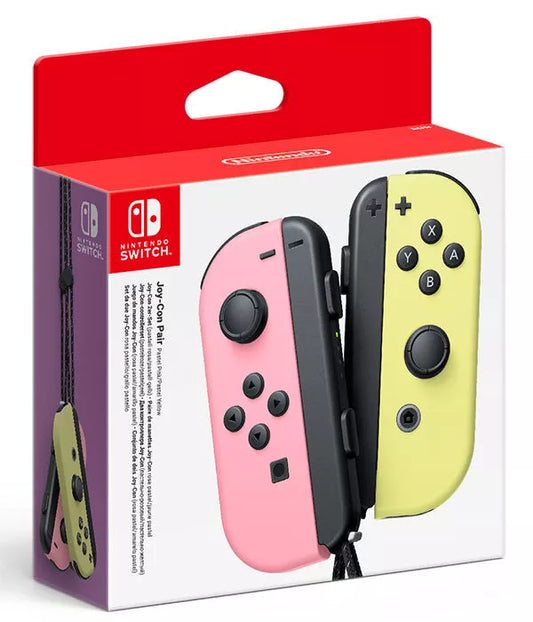 Nintendo Official Switch - Joy-Con Controller Pair - Pastel Pink/Pastel Yellow (Switch)