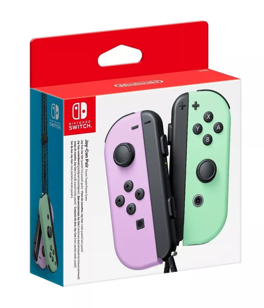 Nintendo Official Switch - Joy-Con Controller Pair - Pastel Purple/Pastel Green (Switch)