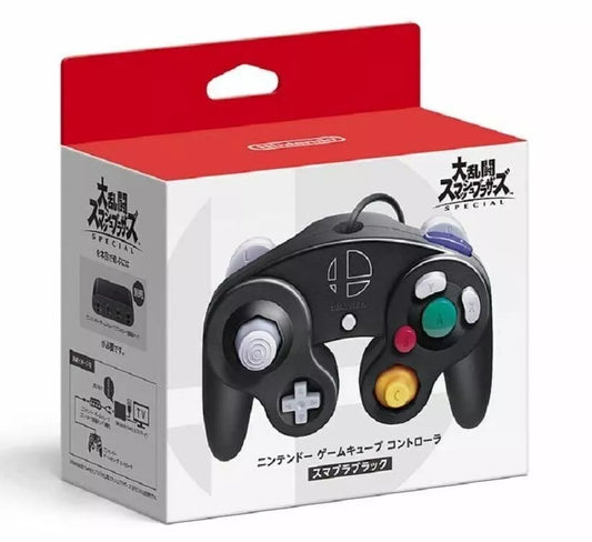 Nintendo Official Switch Gamecube Controller - Super Smash Bros - Black Edition (Switch)