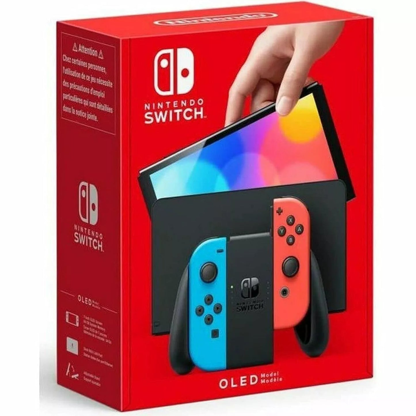 Nintendo Switch Console - OLED Model - Neon Blue/Neon Red (UK) (Switch)