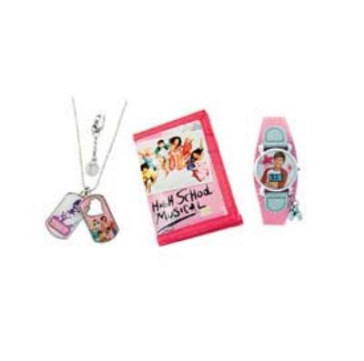 Disney Childrens Girls High School Musical Wallet, Watch and Dotages Gift Set