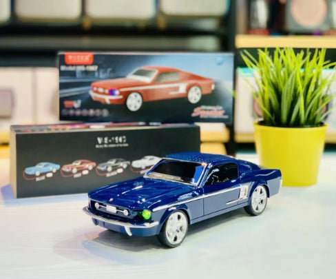 WSTER Wireless Bluetooth Car Speaker with TF/USB/FM Dark Blue