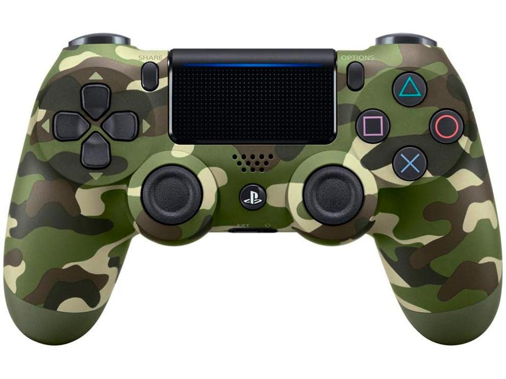 Sony Official PlayStation 4 - DualShock 4 Wireless Controller - Version 2 - Green Camouflage - EN/FR/AR (PS4)