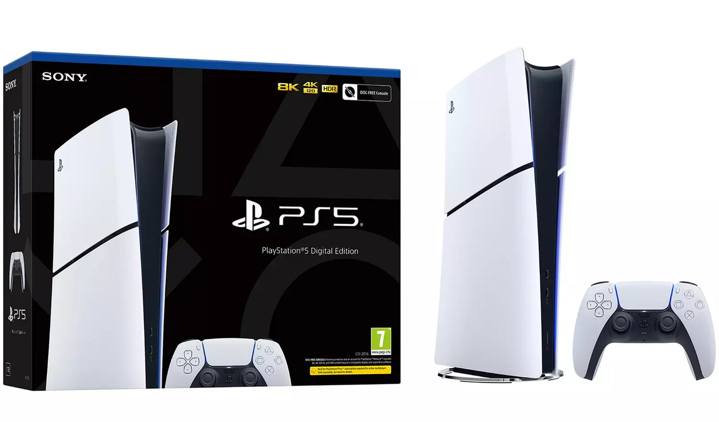 Sony PlayStation 5 - Cansole Slim - Digital Edition - White