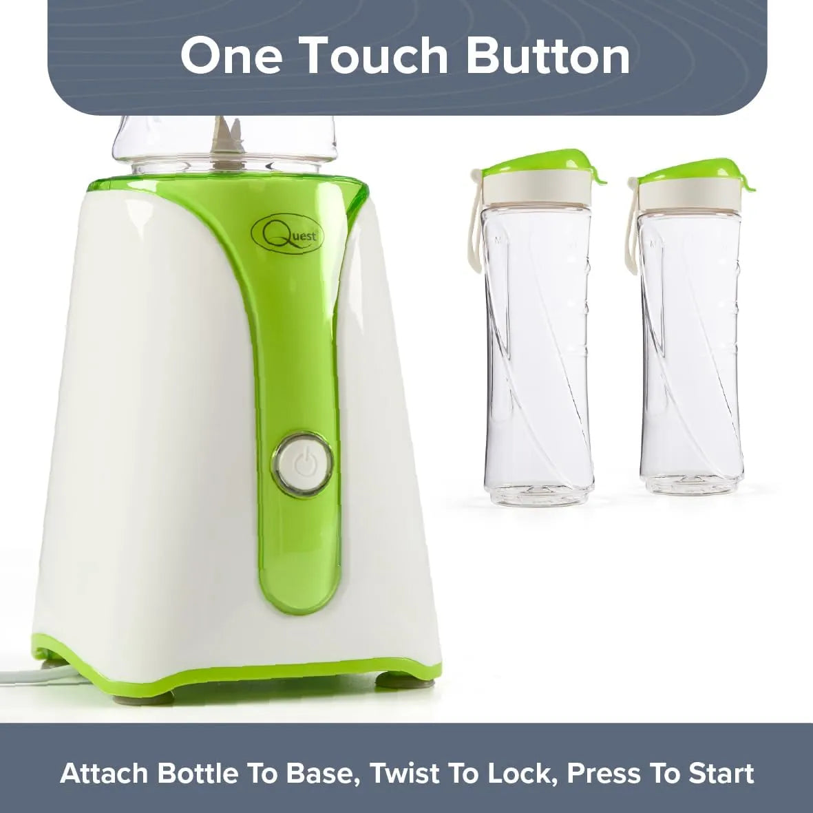 Quest Personal Blender & Smoothie Maker with Portable Bottle