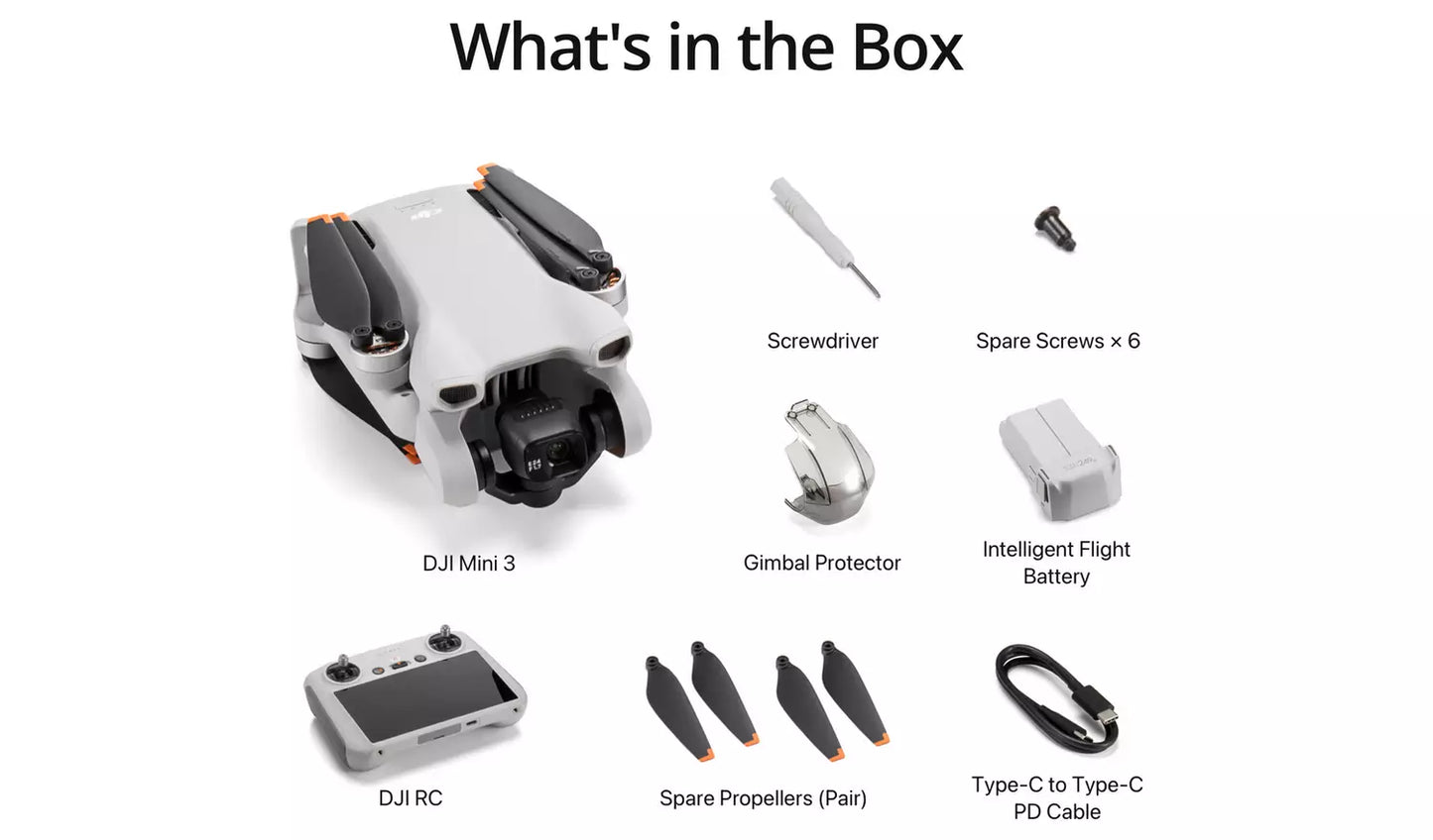 DJI Mini 3 Drone With DJI RC Remote Controller