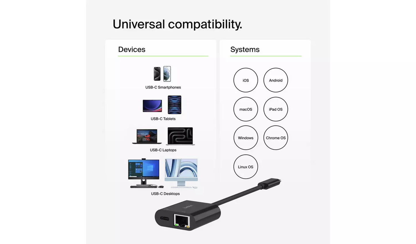 Belkin USB-C to Gigabit Ethernet Adapter