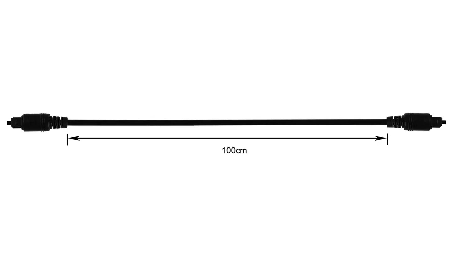 1m Audio Optical Cable - Black
