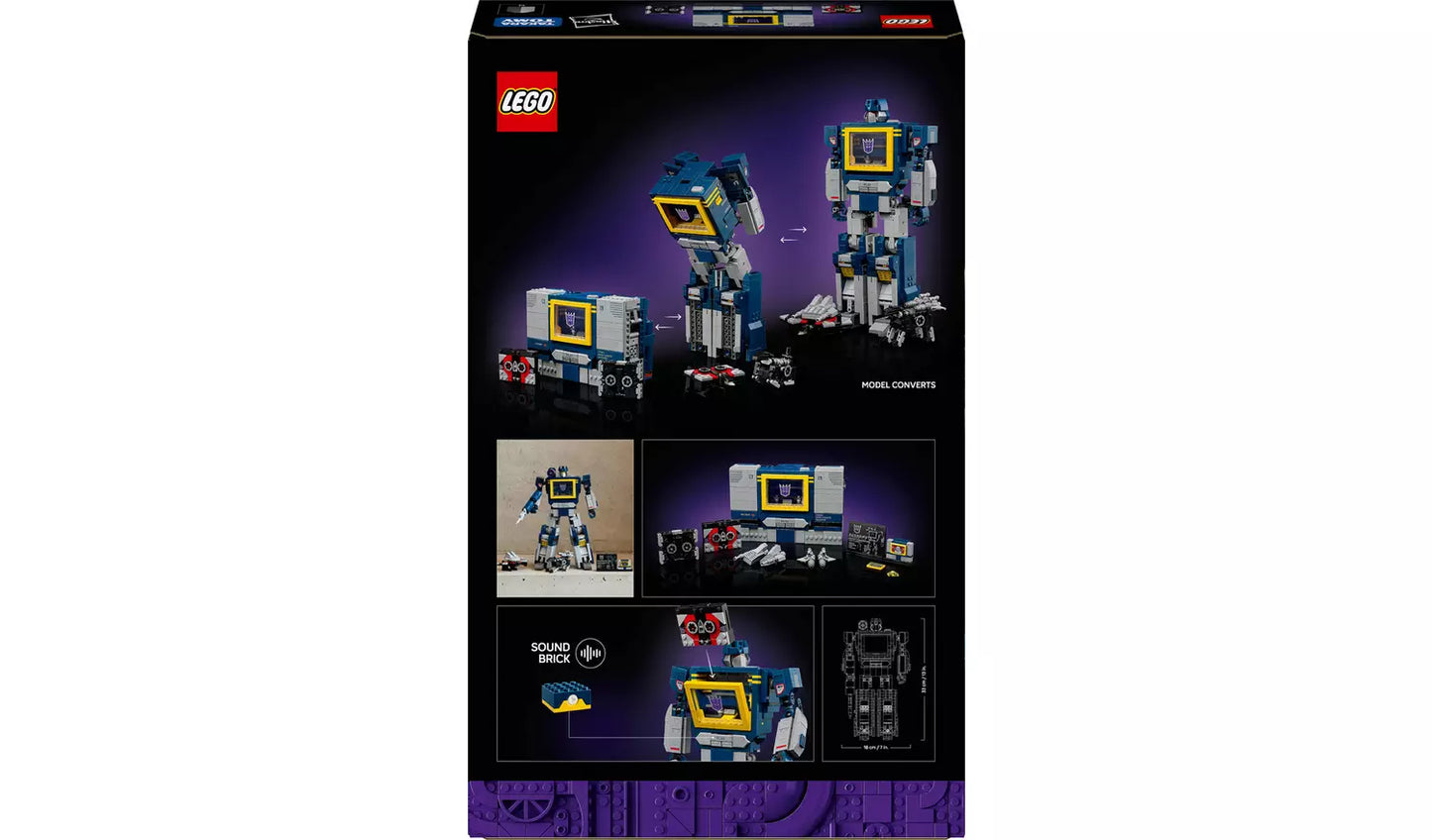 LEGO Icons Transformers: Soundwave Set for Adults 10358