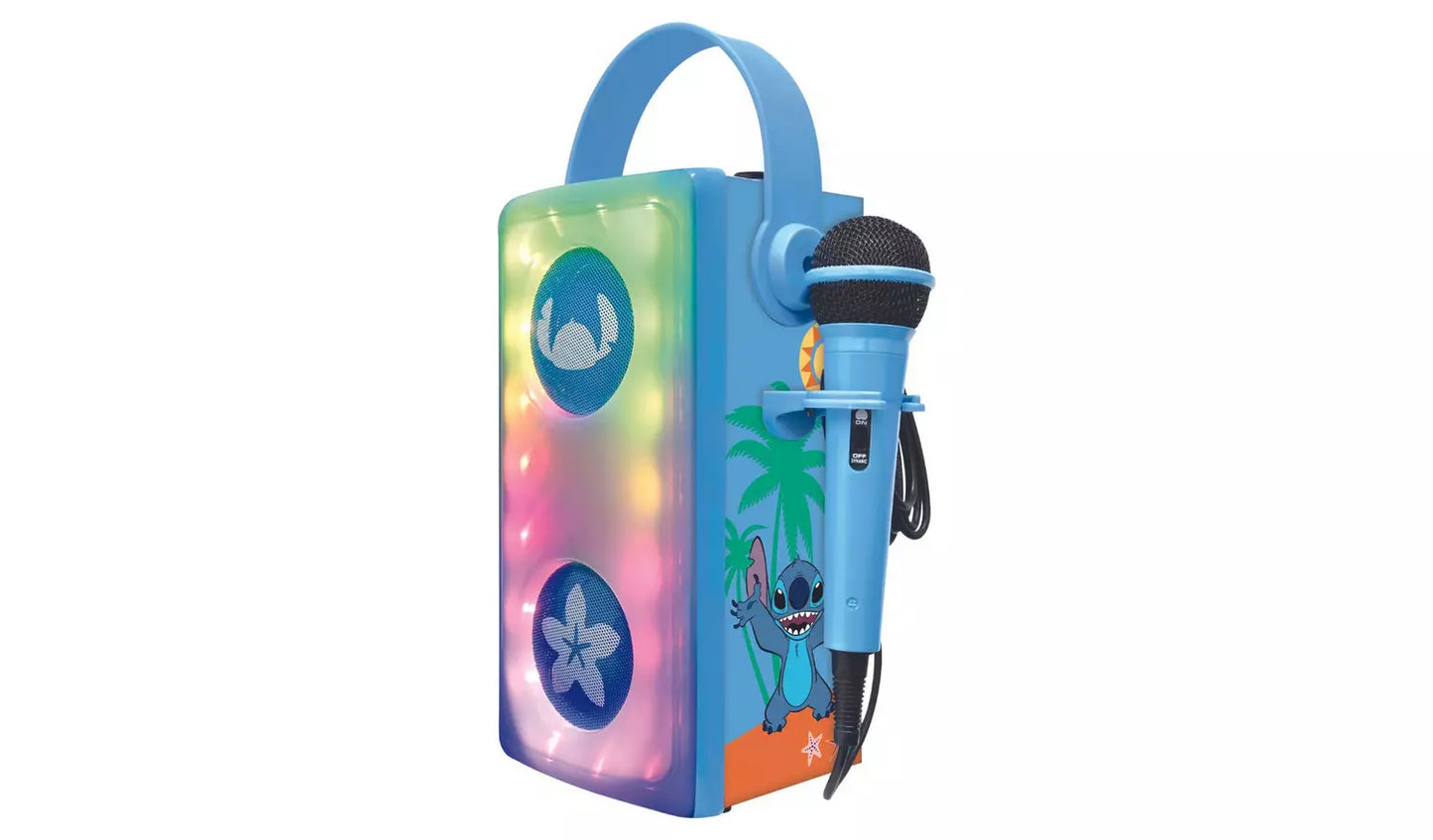 Disney Stitch Karaoke Bluetooth Speaker with Microphone