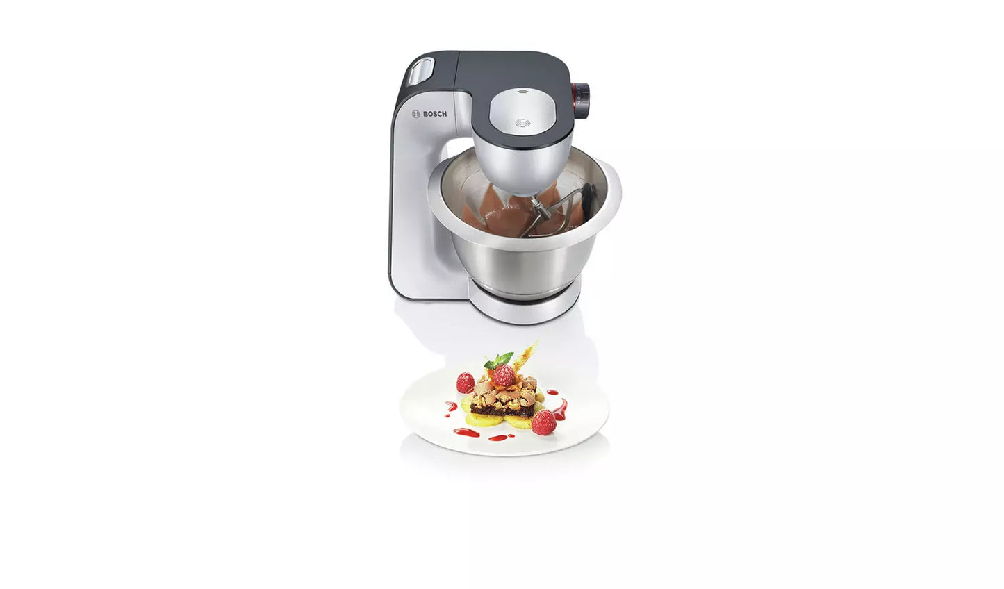 Bosch MUM59340GB 7-in-1 Stand Mixer, Grey & Silver