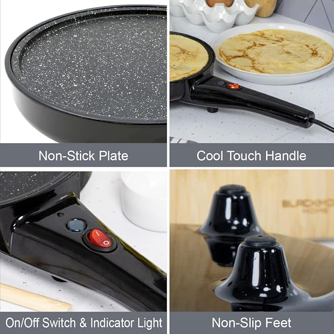 Quest 2-in-1 Popcorn & French Crêpe Pancake Maker
