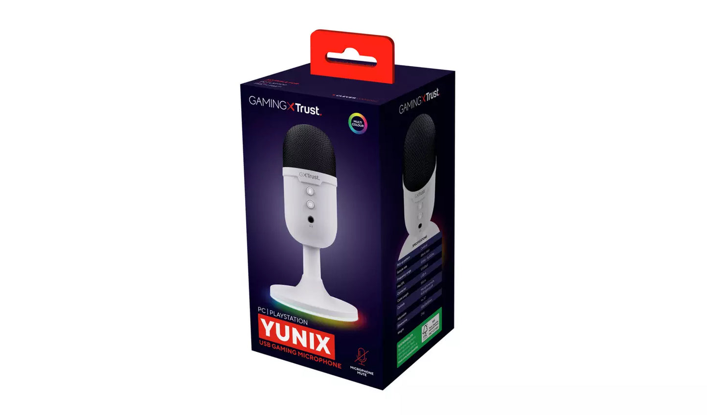 Trust GXT234 Yunix USB Gaming Microphone - White