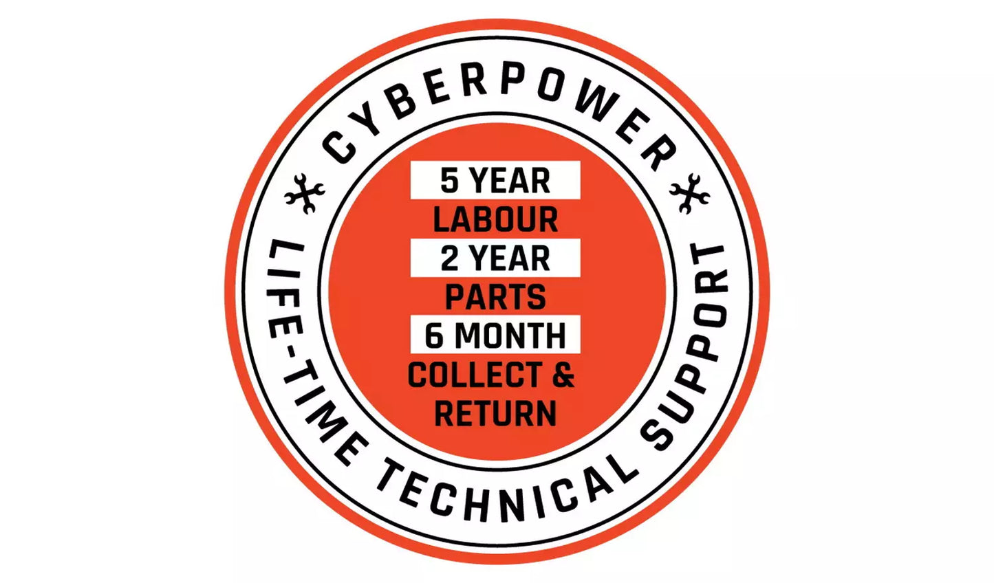 CyberPowerPC Ryzen 5 8GB 500GB AMD Radeon Gaming PC Bundle