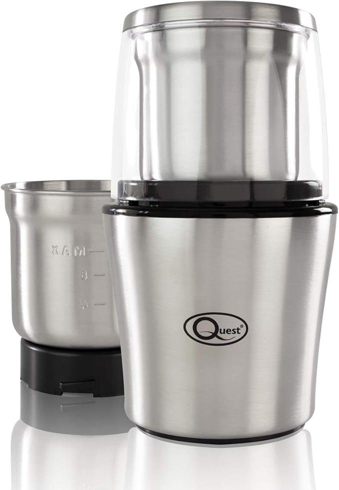 Quest Compact 200W Stainless Steel Electric Grinder
