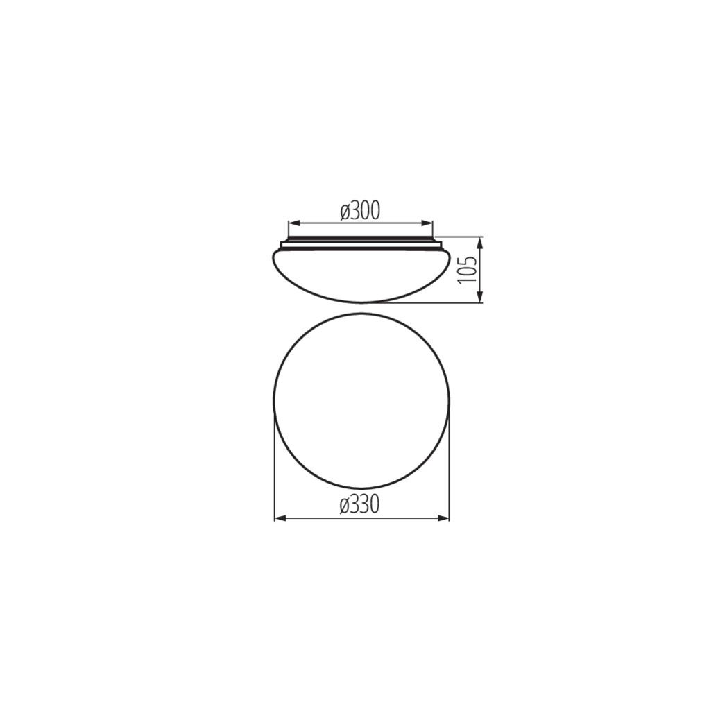 Corso Ceiling Mounted LED Light Fitting With Microwave Motion Sensor