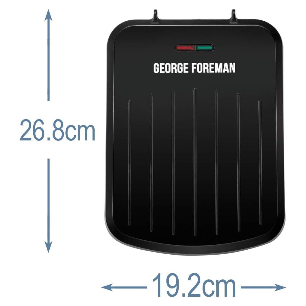 George Foreman 760W Small Electric Fit Grill Black