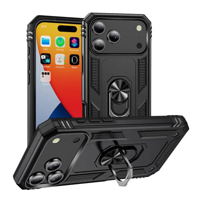 iPhone 17 Pro Slim Shockproof Ring Armor Case