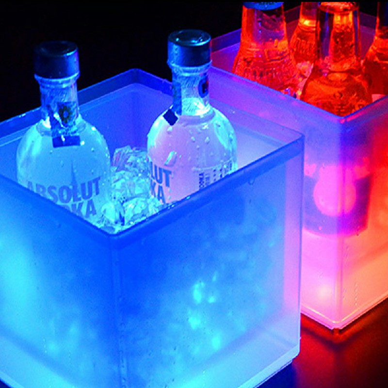 3.5L LED Colour Changing Ice Bucket Champagne Wine Drinks Cooler