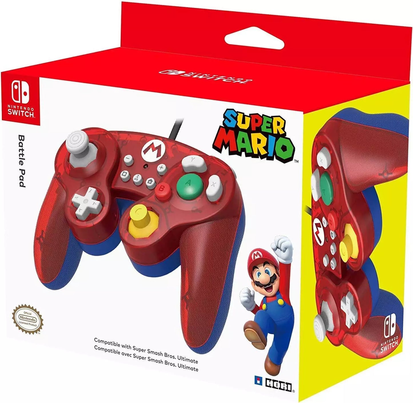 HORI - Officially Licensed Nintendo: Battle Pad - Super Mario (Switch)