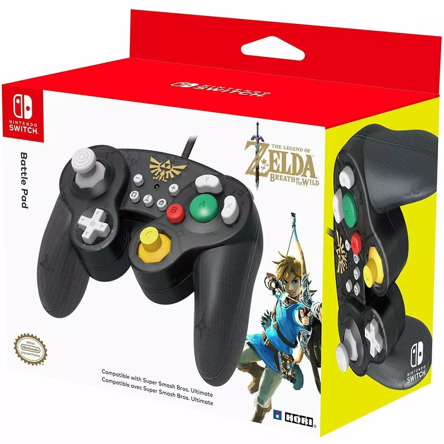 HORI - Officially Licensed Nintendo: Battle Pad Wired Controller - The Legend Of Zelda: Breath Of The Wild (Switch)
