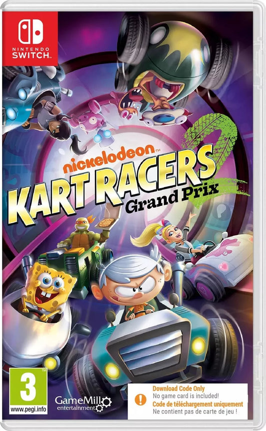 Nickelodeon: Kart Racers (Code In Box) - EN/FR/NL/ES (Switch)