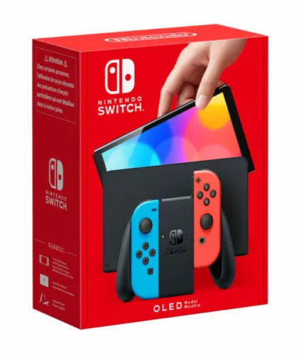 Nintendo Switch Console - OLED Model - Neon Blue/Neon Red (EU) (Switch)