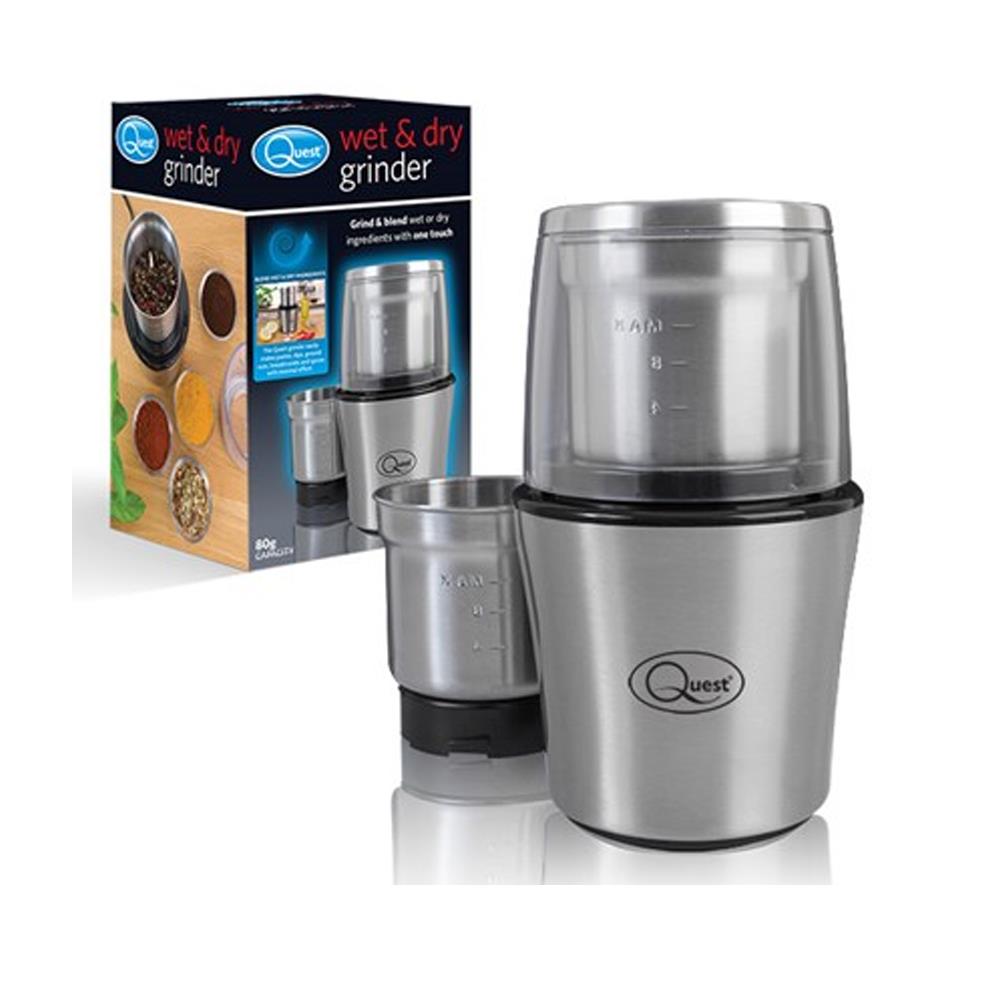 Quest Compact Stainless Steel Electric Grinder 34170
