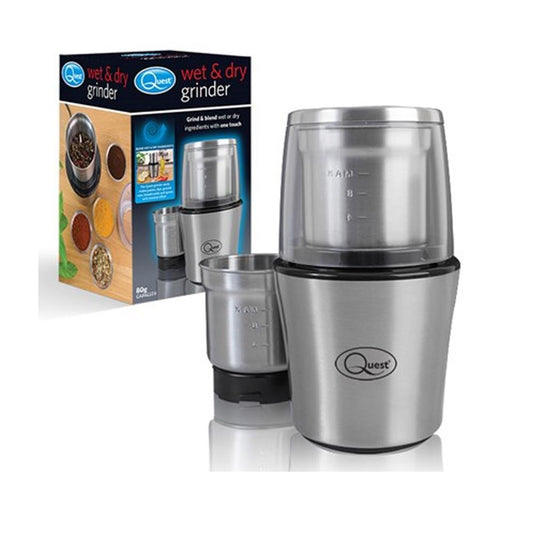Quest Compact Stainless Steel Electric Grinder 34170
