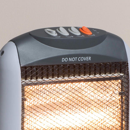 Daewoo 1200w Oscillating Halogen Heater HEA1416