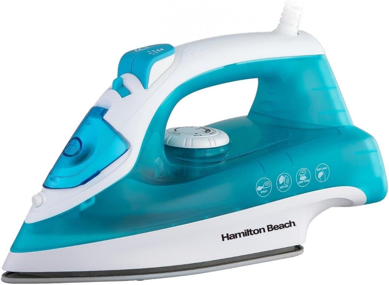 Hamilton Beach SteamMax 2200W Aqua & White Steam Iron