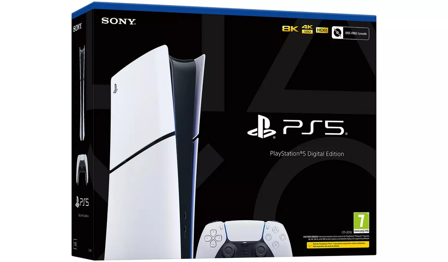 Sony PlayStation 5 - Cansole Slim - Digital Edition - White