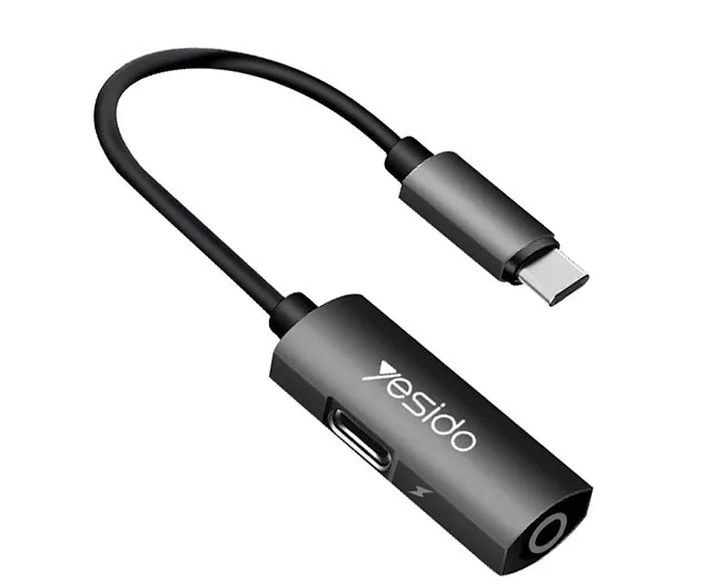 Type-C Audio Connector Adapter UsbC To 3.5Mm Jack Aux Audio Splitter Adapter