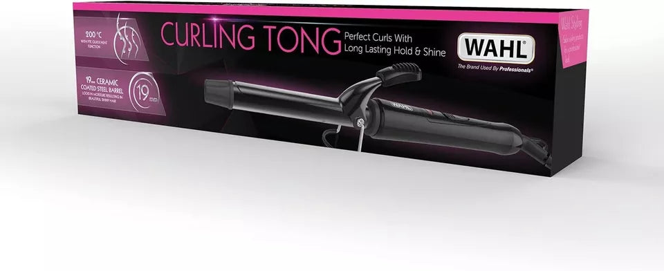 Wahl Ceramic Curling Tong Quick Heat, 19 mm