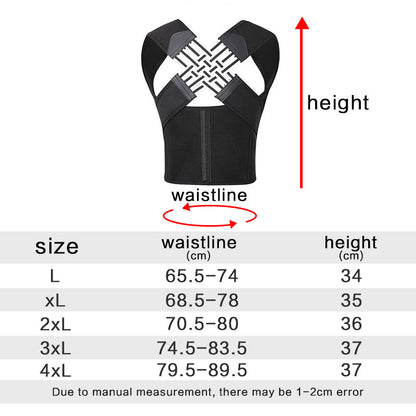 Posture Correction Strap 3D Clipping Hunchback Corrector for Women - 3XL