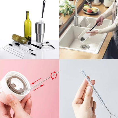 8 Pack Bottle Cleaning Brush Set Long Handle Bottle Cleaner with Kettle Lid