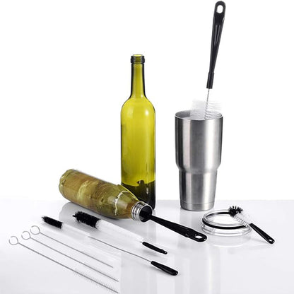 8 Pack Bottle Cleaning Brush Set Long Handle Bottle Cleaner with Kettle Lid