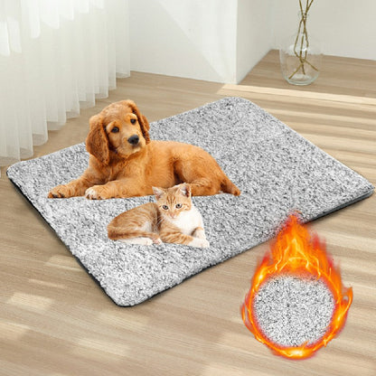 Self Heating Pet Pad Extra Warm Cat Dog Mat Thermal Pet Bed with Removable Cover