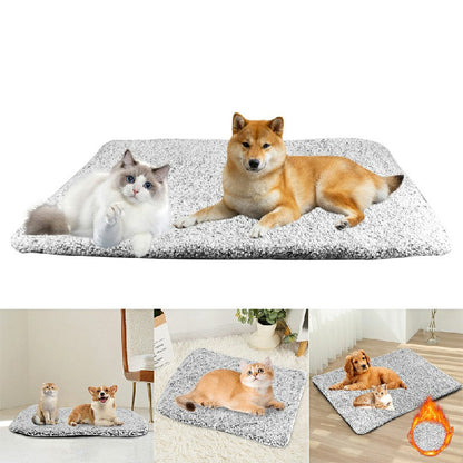 Self Heating Pet Pad Extra Warm Cat Dog Mat Thermal Pet Bed with Removable Cover