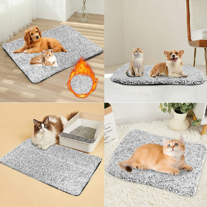 Self Heating Pet Pad Extra Warm Cat Dog Mat Thermal Pet Bed with Removable Cover