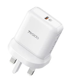 Yesido USB C Charger 20 W, 2 Port USB Power Supply, USB C Plug
