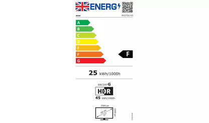 Acer Nitro XV272UV3 27in 180Hz IPS WQHD Gaming Monitor