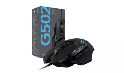 Logitech G502 Hero Wired Gaming Mouse - Black