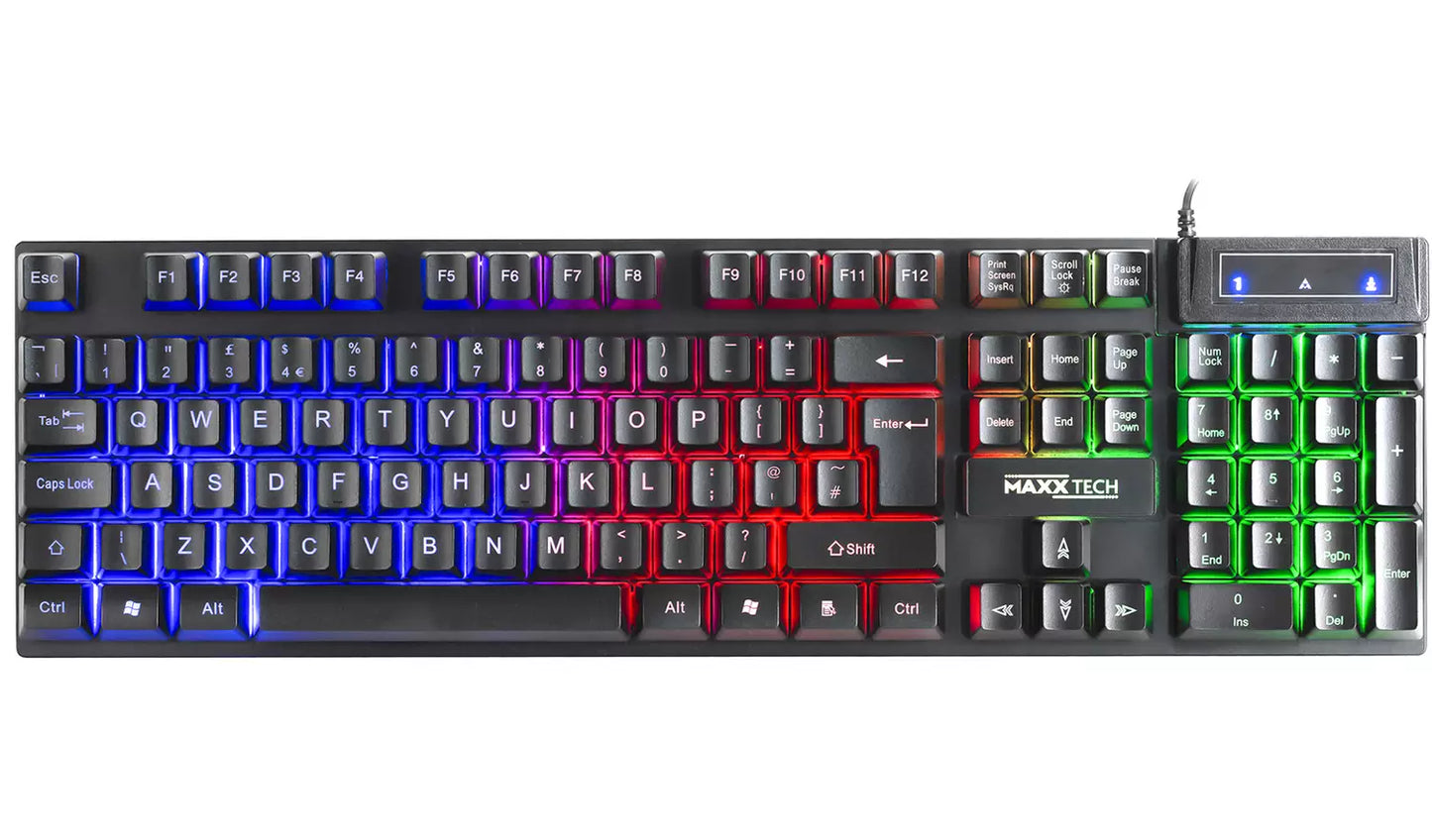 Maxx Tech 4-In-1 Combo Kit Gaming PC Bundle, Men of War Game